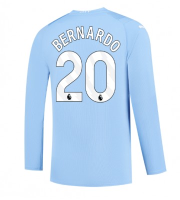 Manchester City Bernardo Silva #20 Replika Hjemmebanetrøje 2023-24 Langærmet